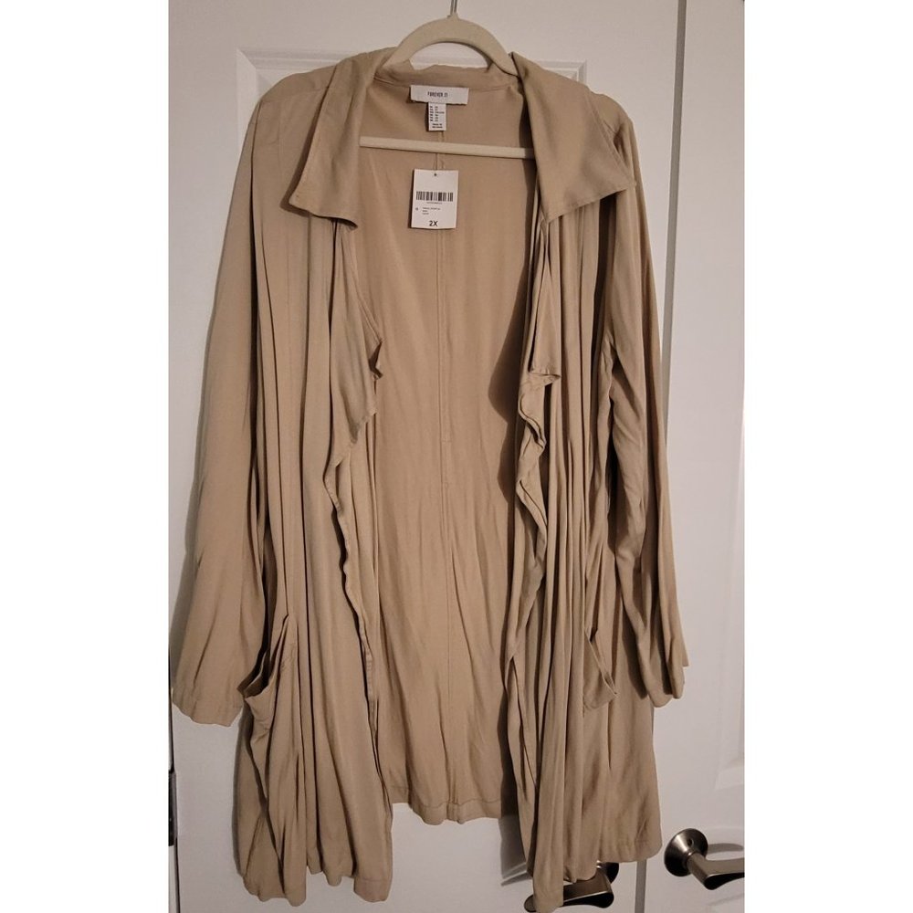 Longline trench coat